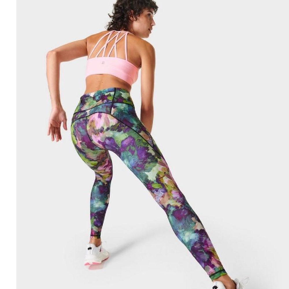 NWOT Sweaty Betty Power leggings full length
Green Luxe Floral print